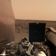 The first released photo taken by NASA’s Insight lander after the removal of its lens cover.